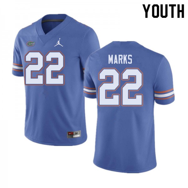 Jordan Brand Youth #22 Dionte Marks Florida Gators College Football Jersey Blue